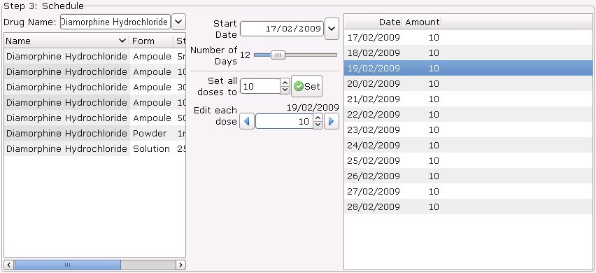 Scheduling Methadone